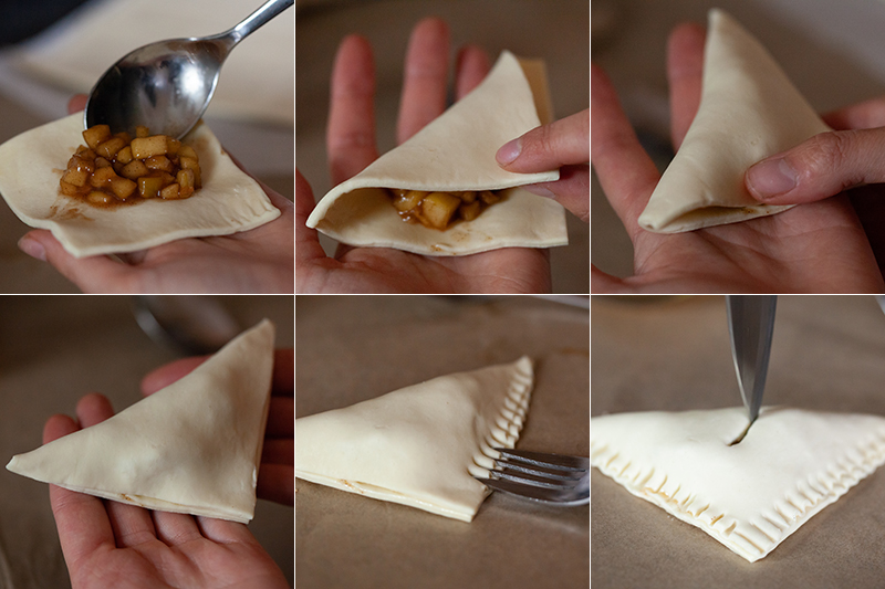 How to fold your apple turnover pastry